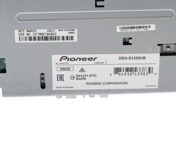 10 499 р. Магнитола автомобильная 1DIN PIONEER PIONEER deh-s1250ub  с доставкой в г. Кемерово. Увеличить фотографию 4