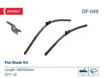 3 799 р. Щетка стеклоочистителя AUDI A6,A7 (11-) 650530мм комплект DENSO DENSO df-049  с доставкой в г. Кемерово. Увеличить фотографию 3