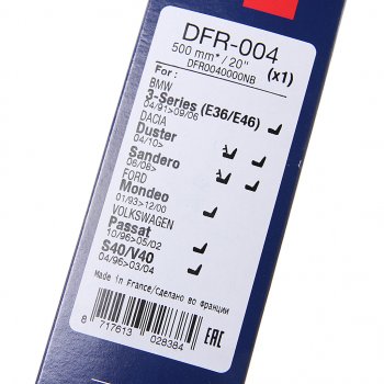 1 199 р. Щетка стеклоочистителя 500мм бескаркасная DENSO DENSO dfr-004  с доставкой в г. Кемерово. Увеличить фотографию 3