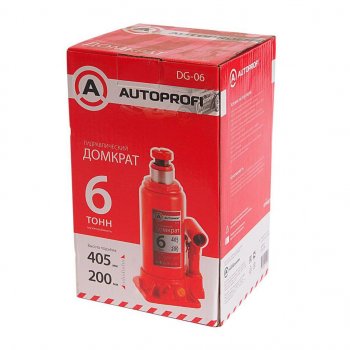 2 399 р. Домкрат бутылочный 6т 200-405мм AUTOPROFI AUTOPROFI dg-06  с доставкой в г. Кемерово. Увеличить фотографию 2