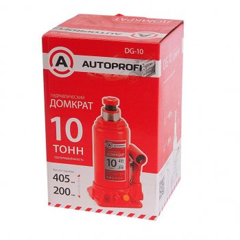 3 899 р. Домкрат бутылочный 10т 200-405мм AUTOPROFI AUTOPROFI dg-10  с доставкой в г. Кемерово. Увеличить фотографию 2