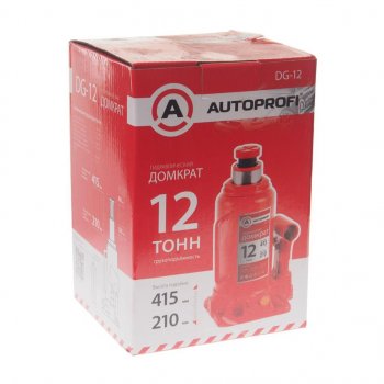 3 399 р. Домкрат бутылочный 12т 210-415мм AUTOPROFI AUTOPROFI dg-12  с доставкой в г. Кемерово. Увеличить фотографию 2