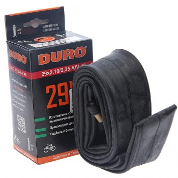 579 р. Камера велосипедная 29 29х2.102.35 автовентиль DURO DURO dhb01032  с доставкой в г. Кемерово. Увеличить фотографию 1