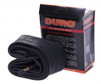 399 р. Камера велосипедная 24 24х4.005.00 автовентиль DURO DURO dhb01081  с доставкой в г. Кемерово. Увеличить фотографию 1