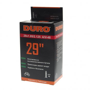 529 р. Камера велосипедная 29 29х1.952.125 автовентиль DURO DURO dhb01093  с доставкой в г. Кемерово. Увеличить фотографию 3