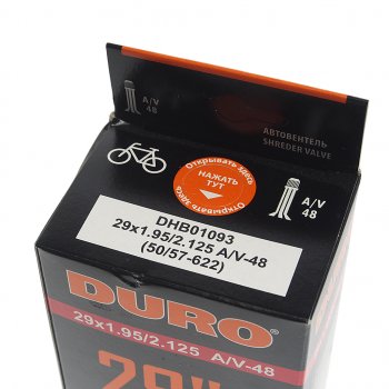 529 р. Камера велосипедная 29 29х1.952.125 автовентиль DURO DURO dhb01093  с доставкой в г. Кемерово. Увеличить фотографию 4