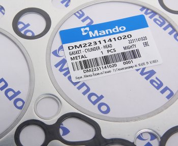 3 899 р. Прокладка головки блока HYUNDAI HD65,72,County дв.D4AL t=1.45мм (M) MANDO MANDO dm2231141020  с доставкой в г. Кемерово. Увеличить фотографию 2