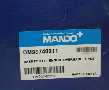 15 699 р. Прокладка двигателя CHEVROLET Epica (07-) комплект (M) MANDO MANDO dm93740211 MANDO dm93740211  с доставкой в г. Кемерово. Увеличить фотографию 7