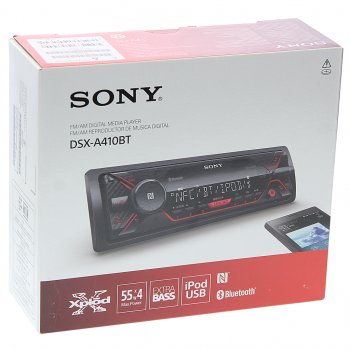 12 799 р. Магнитола автомобильная 1DIN SONY SONY dsx-a410bt  с доставкой в г. Кемерово. Увеличить фотографию 4