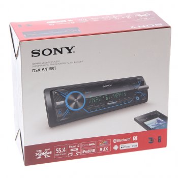14 349 р. Магнитола автомобильная 1DIN SONY SONY dsx-a416bt  с доставкой в г. Кемерово. Увеличить фотографию 5