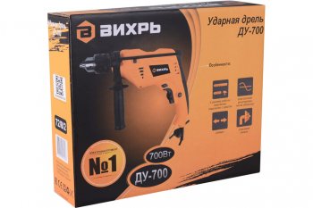 2 859 р. Дрель ударная 700Вт ВИХРЬ ВИХРЬ ду-700  с доставкой в г. Кемерово. Увеличить фотографию 14