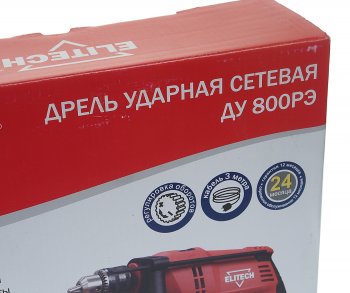 3 299 р. Дрель ударная 800Вт ELITECH ELITECH ду 800рэ  с доставкой в г. Кемерово. Увеличить фотографию 6