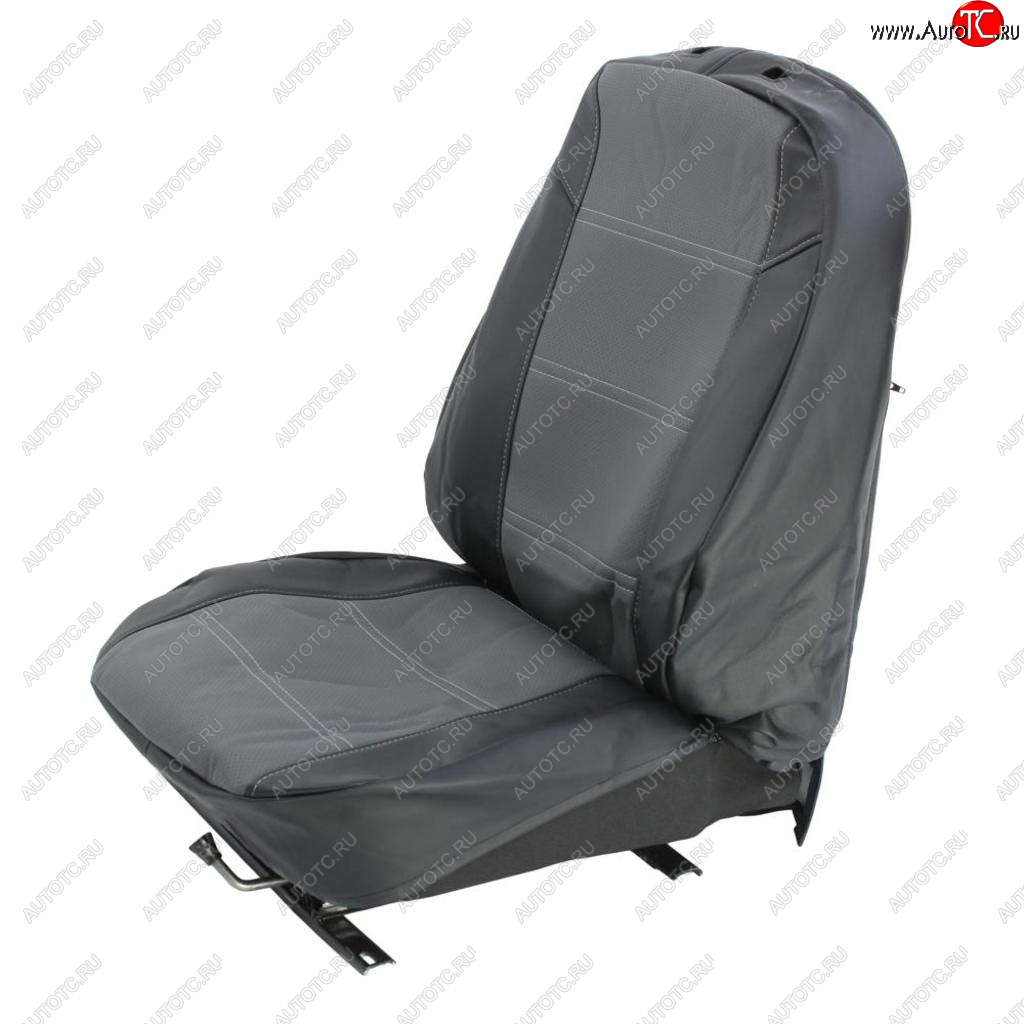 6 399 р. Авточехлы RENAULT Duster,Sandero (08-12) экокожа задняя спинка 40х60 черно-серые PANDORA-A PANDORA-A dustersandero1  с доставкой в г. Кемерово