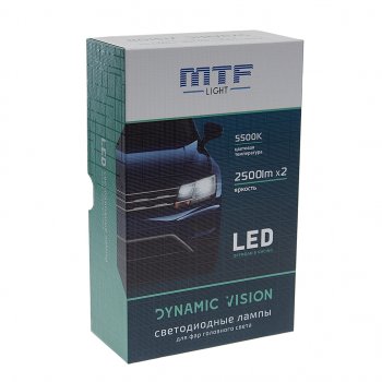 3 299 р. Лампа светодиодная 12V HB3 P20d бокс (2шт.) MTF MTF dvb3k5  с доставкой в г. Кемерово. Увеличить фотографию 3