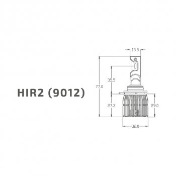 3 299 р. Лампа светодиодная 12V HIR2 PX22d бокс (2шт.) MTF MTF dvh2k5  с доставкой в г. Кемерово. Увеличить фотографию 7