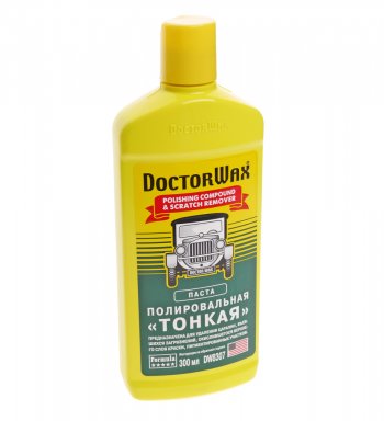 769 р. Полироль кузова абразивная мелкая 300мл DOCTOR WAX DOCTOR WAX dw8307  с доставкой в г. Кемерово. Увеличить фотографию 1