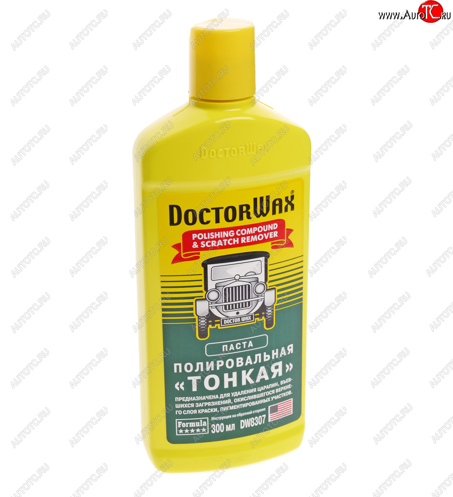 769 р. Полироль кузова абразивная мелкая 300мл DOCTOR WAX DOCTOR WAX dw8307  с доставкой в г. Кемерово