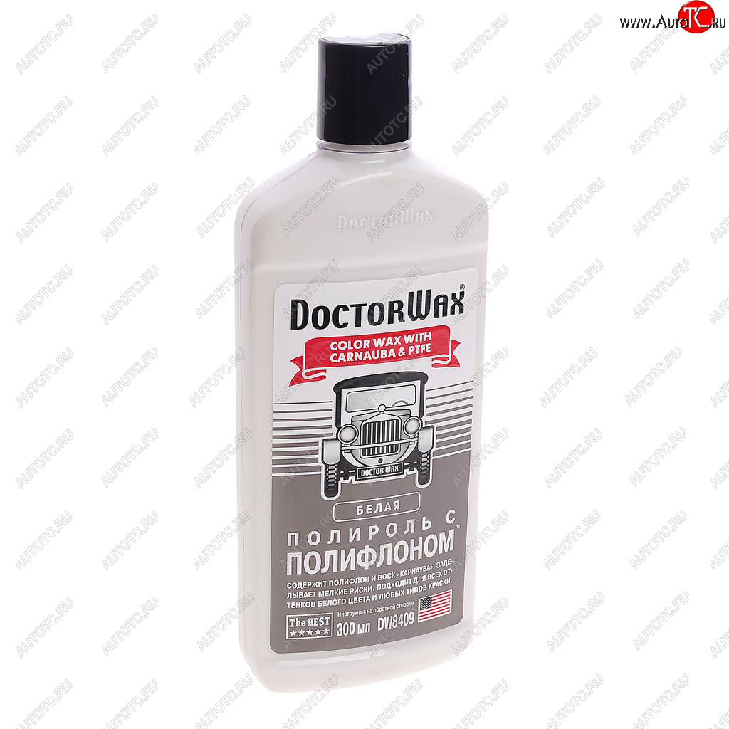 739 р. Полироль кузова с тефлоном белая 300мл DOCTOR WAX DOCTOR WAX dw8409  с доставкой в г. Кемерово