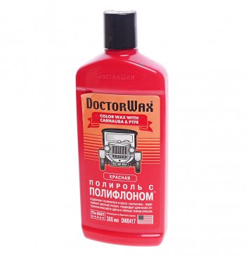 739 р. Полироль кузова с тефлоном красная 300мл DOCTOR WAX DOCTOR WAX dw8417  с доставкой в г. Кемерово. Увеличить фотографию 1