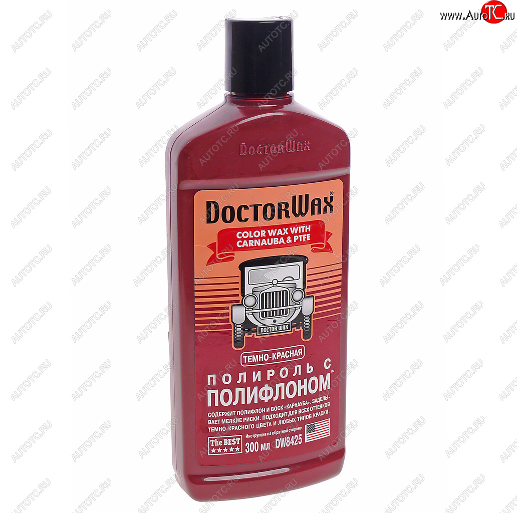 739 р. Полироль кузова с тефлоном темно-красная 300мл DOCTOR WAX DOCTOR WAX dw8425  с доставкой в г. Кемерово