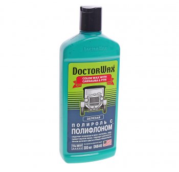 739 р. Полироль кузова с тефлоном зеленая 300мл DOCTOR WAX DOCTOR WAX dw8449  с доставкой в г. Кемерово. Увеличить фотографию 1