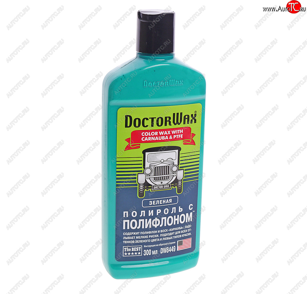 739 р. Полироль кузова с тефлоном зеленая 300мл DOCTOR WAX DOCTOR WAX dw8449  с доставкой в г. Кемерово