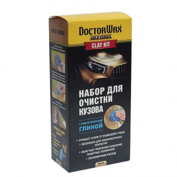 2 099 р. Очиститель кузова на основе глины набор 100г + 118мл DOCTOR WAX DOCTOR WAX dw8494  с доставкой в г. Кемерово. Увеличить фотографию 2