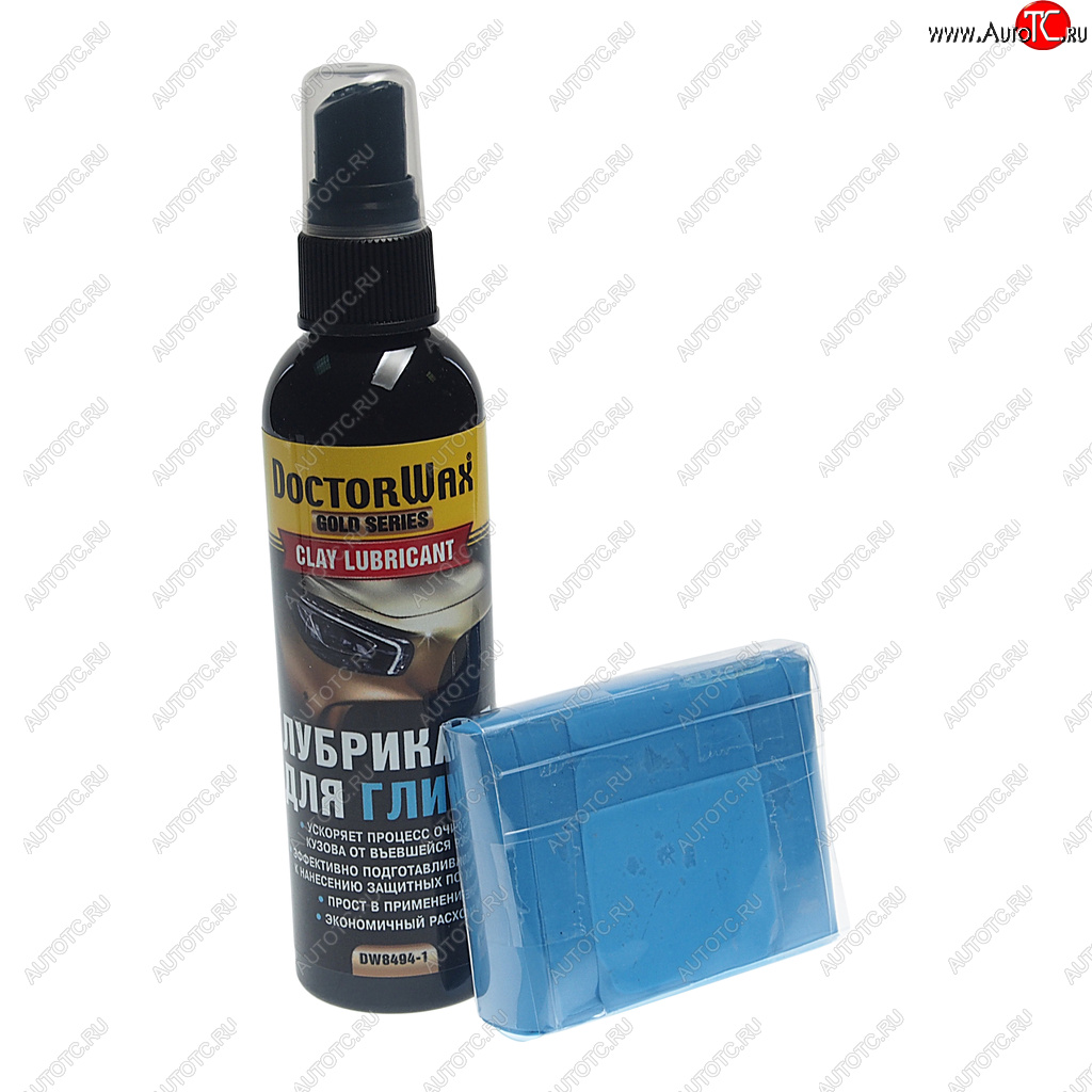 2 099 р. Очиститель кузова на основе глины набор 100г + 118мл DOCTOR WAX DOCTOR WAX dw8494  с доставкой в г. Кемерово