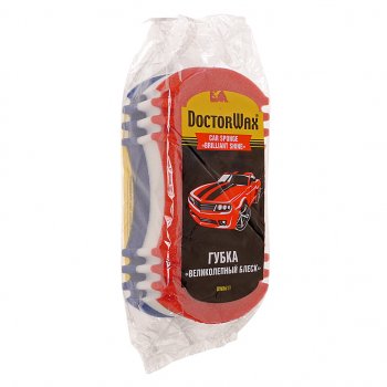 246 р. Губка для мойки автомобиля БЛЕСК ОБЕЩАЮ DOCTOR WAX DOCTOR WAX dw8611  с доставкой в г. Кемерово. Увеличить фотографию 1