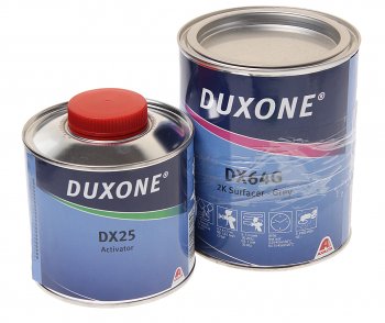 2 299 р. Грунт серый DX64G 1л с отвердителем DX20 0.25л DUXONE DU PONT dx64gdx20025  с доставкой в г. Кемерово. Увеличить фотографию 1