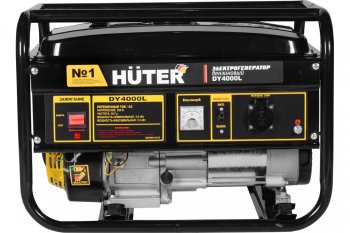 28 999 р. Бензогенератор 3.0кВт 4такт. расх.=0.4лкВтч. бак=15л HUTER HUTER dy4000l  с доставкой в г. Кемерово. Увеличить фотографию 2