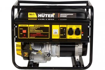 41 899 р. Бензогенератор 4.5кВт 4такт. расх.=2.0лч. бак=22л HUTER HUTER dy5000l  с доставкой в г. Кемерово. Увеличить фотографию 2