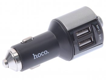 1 179 р. Устройство зарядное в прикуриватель с трансмиттером (bluetooth,hands free) HOCO HOCO e19 black HOCO e19 black  с доставкой в г. Кемерово. Увеличить фотографию 1