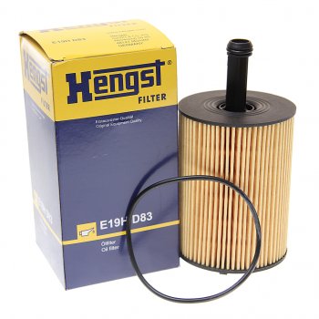 469 р. Фильтр масляный VW T5 (03-),Passat (05-),Touran,Tiguan AUDI A3,A4,A6 SKODA Octavia (TDI) HENGST HENGST e19hd83  с доставкой в г. Кемерово. Увеличить фотографию 1