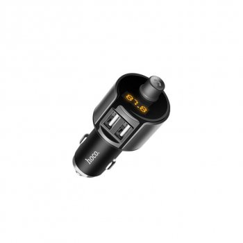 1 259 р. Устройство зарядное в прикуриватель с трансмиттером (bluetooth,hands free) HOCO HOCO e19 metal gray  с доставкой в г. Кемерово. Увеличить фотографию 2