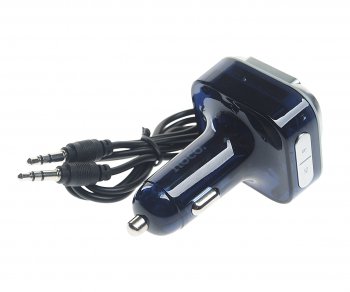 1 499 р. Устройство зарядное в прикуриватель с трансмиттером (bluetooth,hands free) HOCO HOCO e75 тмн-синий  с доставкой в г. Кемерово. Увеличить фотографию 2