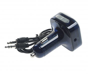 1 499 р. Устройство зарядное в прикуриватель с трансмиттером (bluetooth,hands free) HOCO HOCO e75 тмн-синий  с доставкой в г. Кемерово. Увеличить фотографию 3