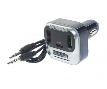 1 499 р. Устройство зарядное в прикуриватель с трансмиттером (bluetooth,hands free) HOCO HOCO e75 тмн-синий  с доставкой в г. Кемерово. Увеличить фотографию 1