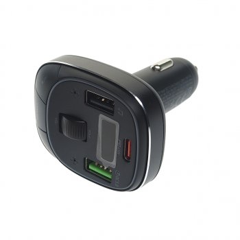 1 669 р. Устройство зарядное в прикуриватель с трансмиттером (bluetooth,hands free) HOCO HOCO e76 черный HOCO e76 черный  с доставкой в г. Кемерово. Увеличить фотографию 2
