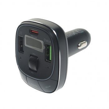 1 669 р. Устройство зарядное в прикуриватель с трансмиттером (bluetooth,hands free) HOCO HOCO e76 черный HOCO e76 черный  с доставкой в г. Кемерово. Увеличить фотографию 1