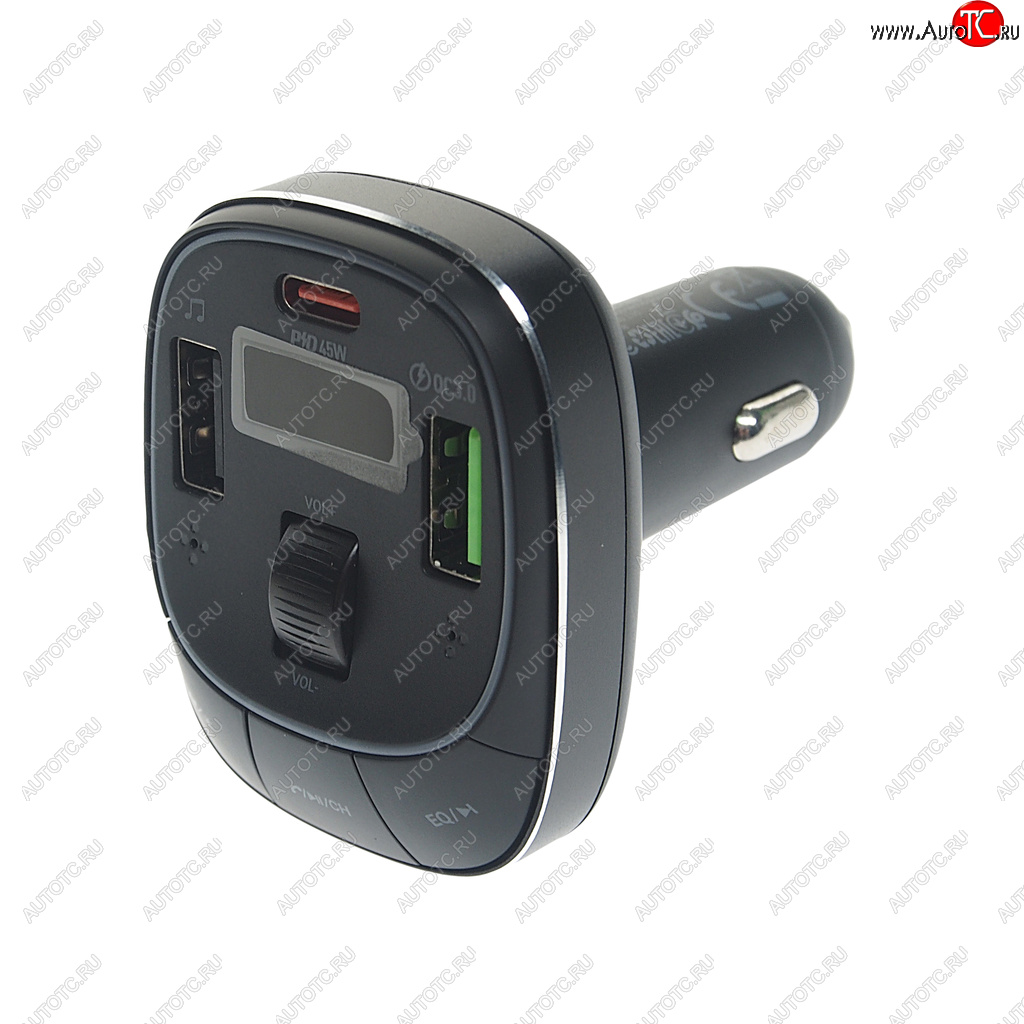 1 669 р. Устройство зарядное в прикуриватель с трансмиттером (bluetooth,hands free) HOCO HOCO e76 черный HOCO e76 черный  с доставкой в г. Кемерово