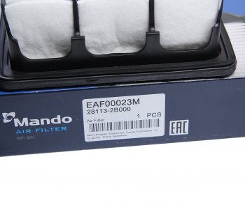 789 р. Фильтр воздушный HYUNDAI Santa Fe (06-) MANDO MANDO eaf00023m  с доставкой в г. Кемерово. Увеличить фотографию 3