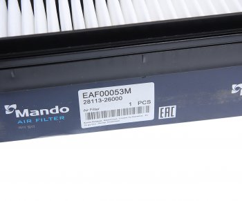 329 р. Фильтр воздушный HYUNDAI Santa Fe (00-) (2.0) MANDO MANDO eaf00053m  с доставкой в г. Кемерово. Увеличить фотографию 3