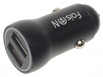 379 р. Устройство зарядное в прикуриватель 2USB 12V FAISON FAISON easy route black  с доставкой в г. Кемерово. Увеличить фотографию 1