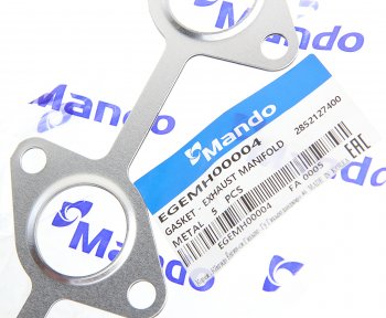 629 р. Прокладка коллектора HYUNDAI Santa Fe (06-) выпускного MANDO MANDO egemh00004 MANDO egemh00004  с доставкой в г. Кемерово. Увеличить фотографию 2
