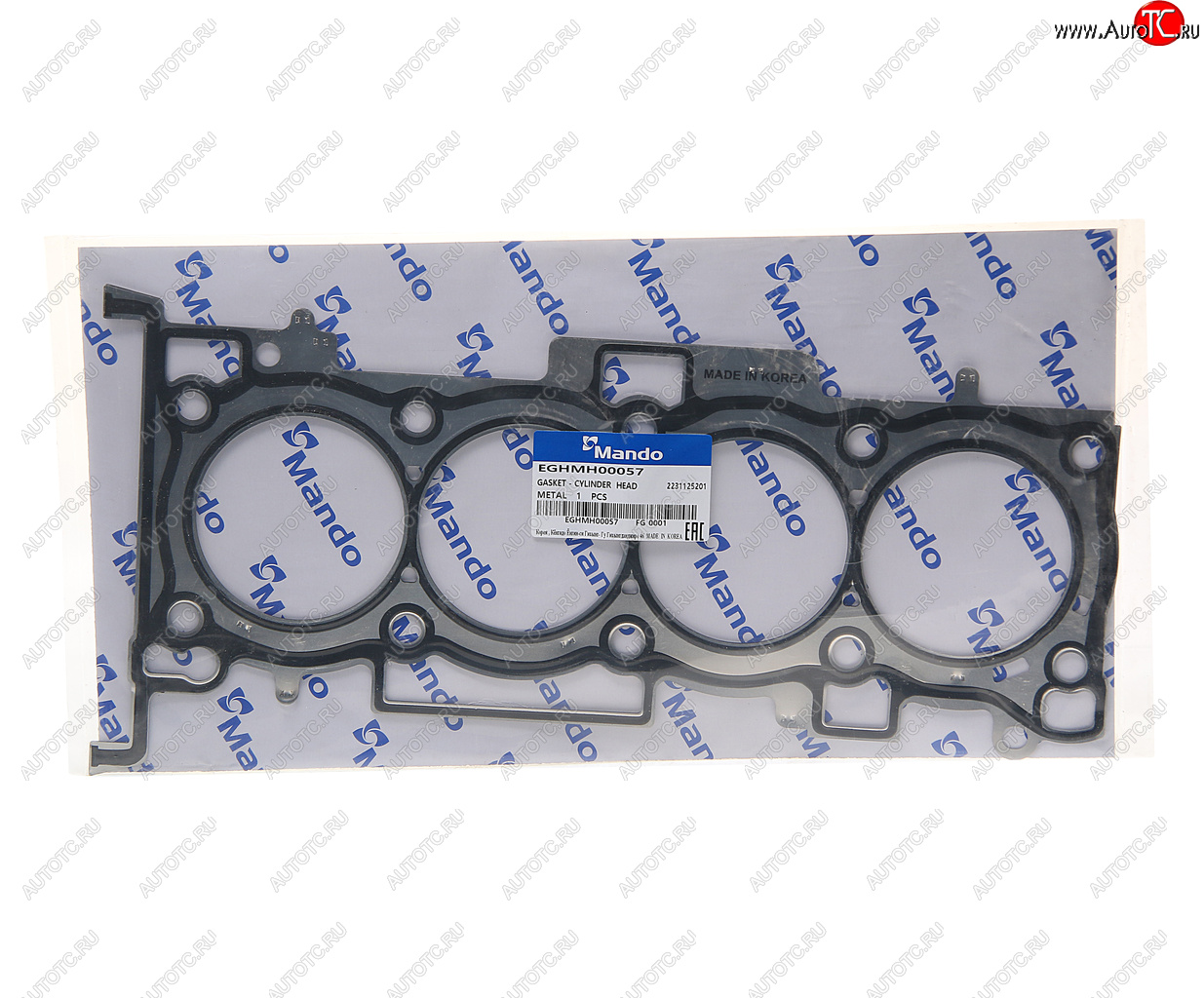 1 249 р. Прокладка головки блока HYUNDAI Sonata (04-) (2.4) (M) MANDO MANDO eghmh00057 MANDO eghmh00057  с доставкой в г. Кемерово