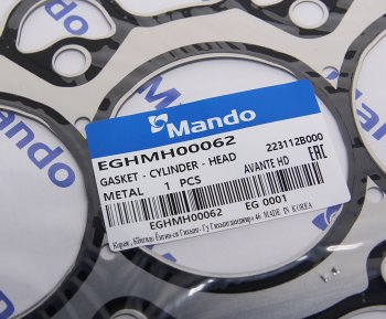 2 199 р. Прокладка головки блока HYUNDAI i30 (1.6),Santa Fe KIA Ceed (M) MANDO MANDO eghmh00062  с доставкой в г. Кемерово. Увеличить фотографию 2