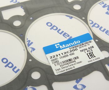 939 р. Прокладка головки блока HYUNDAI Starex H-1 (08-) (2.4) (AF) MANDO MANDO eghnk00068 MANDO eghnk00068  с доставкой в г. Кемерово. Увеличить фотографию 2
