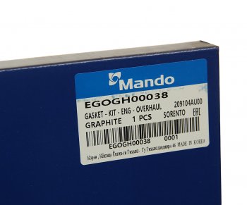 5 599 р. Прокладка двигателя HYUNDAI HD35 (17-) (D4CB),Porter 2 (12-) (2.5-A2) комплект (G) MANDO MANDO egogh00038  с доставкой в г. Кемерово. Увеличить фотографию 9