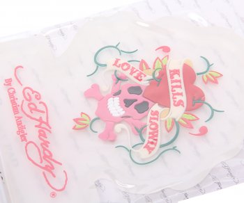 83 р. Коврик на панель приборов противоскользящий прозрачный Love Kills Slowly ED HARDY ED HARDY eh-00128t  с доставкой в г. Кемерово. Увеличить фотографию 3